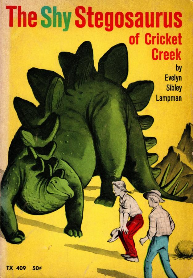 CHILDREN book by  Evelyn Sibley Lampman titled The Shy Stegosaurus of Cricket Creek