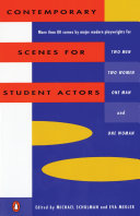 ART book by Michael Schulman, Eva Mekler titled Contemporary Scenes for Student Actors
