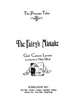 YOUNG ADULT book by Gail Carson Levine titled The Fairy's Mistake