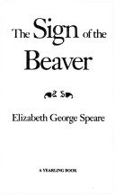 YOUNG ADULT book by Elizabeth George Speare titled The Sign of the Beaver