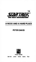 SCIENCE FICTION book by Peter Allen David titled A Rock and a Hard Place