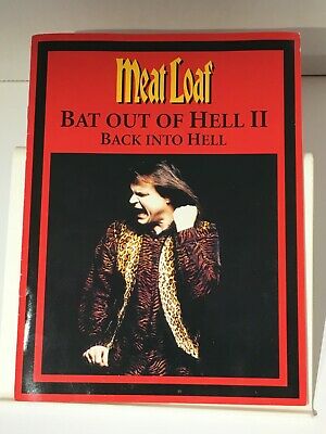 MUSIC book by  titled MEATLOAF BAT OUT of Hell II Back into Hell Folio Pamphlet 1993 Neverland Express 